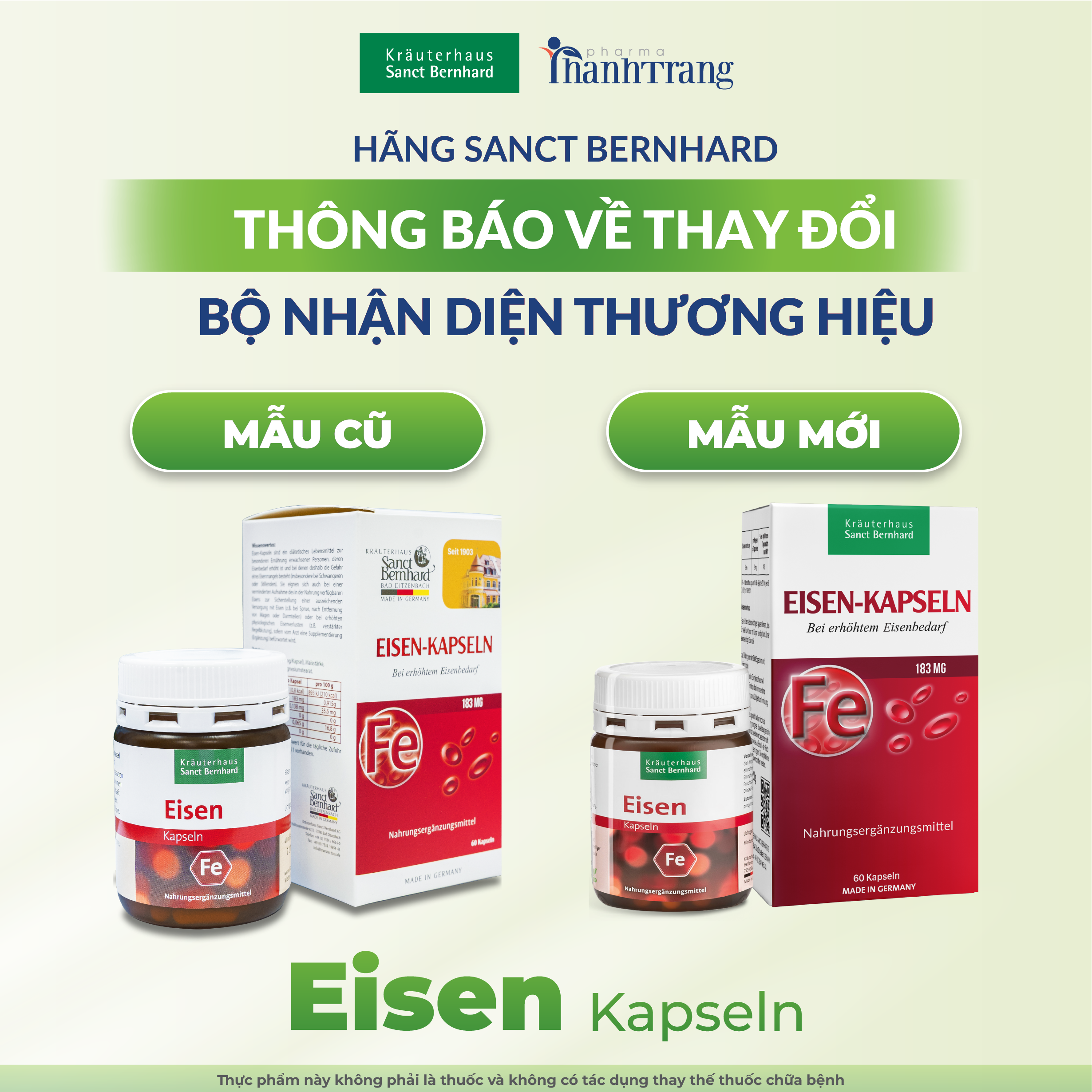 Schönheits Kapseln thay đổi bộ nhận diện thương hiệu 